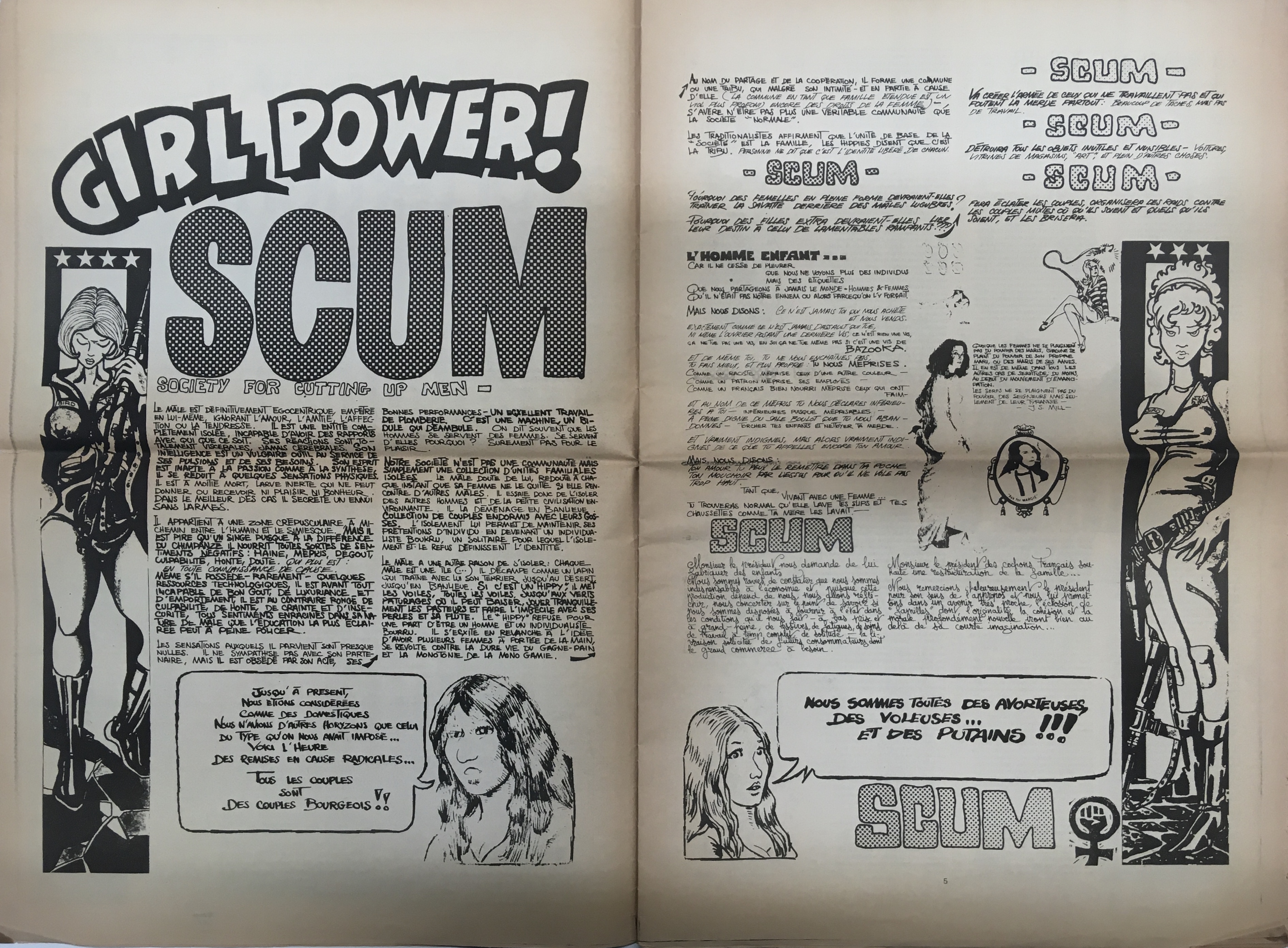 "Scum Manifesto," Parapluie, no. 11, décembre 1972, n.p. 