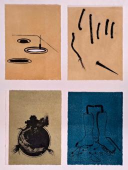 Shift  and Wait, livre d'artiste par Otobong Nkanga, Bibliotheque Kandinsky, Centre Pompidou