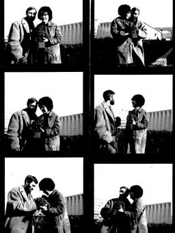 portrait de Vera Cardot et Pierre Joly, planche contact, Bibliotheque Kandinsky, Centre Pompidou
