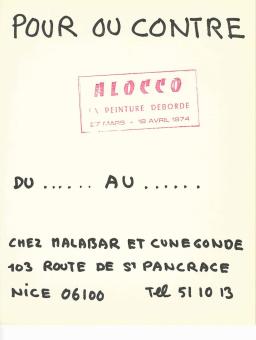 Pour ou contre, 1974, Alocco, Bibliotheque Kandinsky, Centre Pompidou